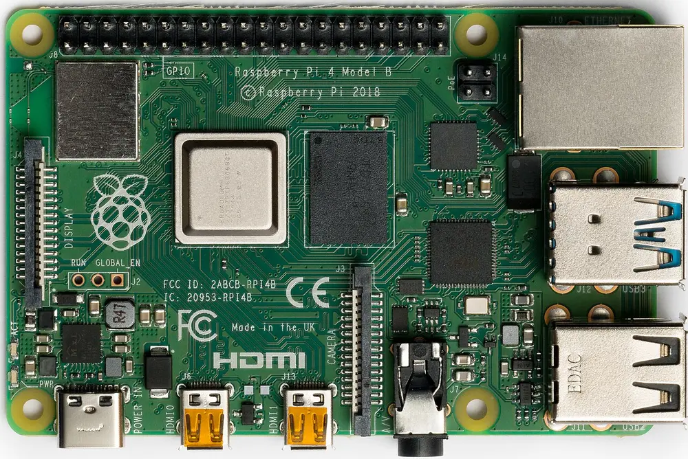 A Raspberry Pi running an ADS-B receiver, ready to serve a tar1090 map